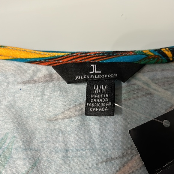 Melanie Lynn knit printed top size Medium - Picture 2 of 4